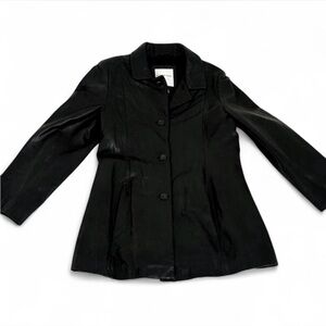 Black leather jacket